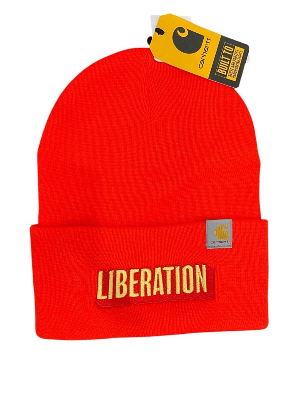 NWT Carhartt beanie Liberation. Traffic cone orange.